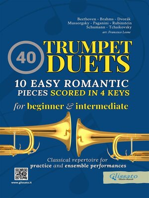 cover image of 40 Trumpet Duets--10 Easy Romantic Pieces scored in 4 keys